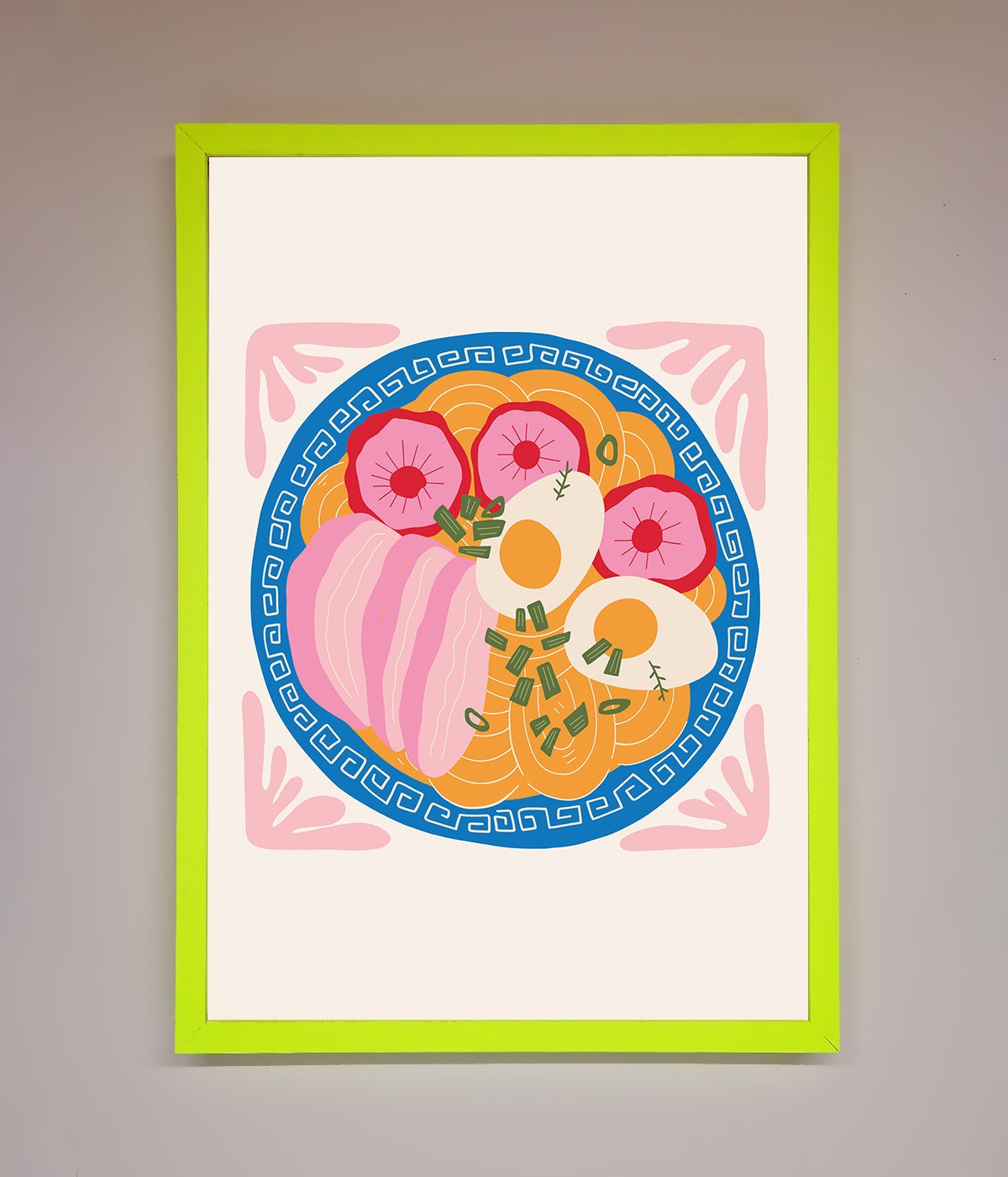 Greek Breakfast Framed Poster print