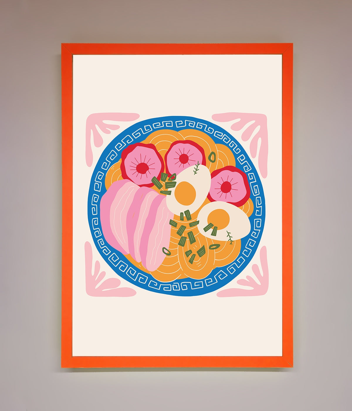 Greek Breakfast Framed Poster print