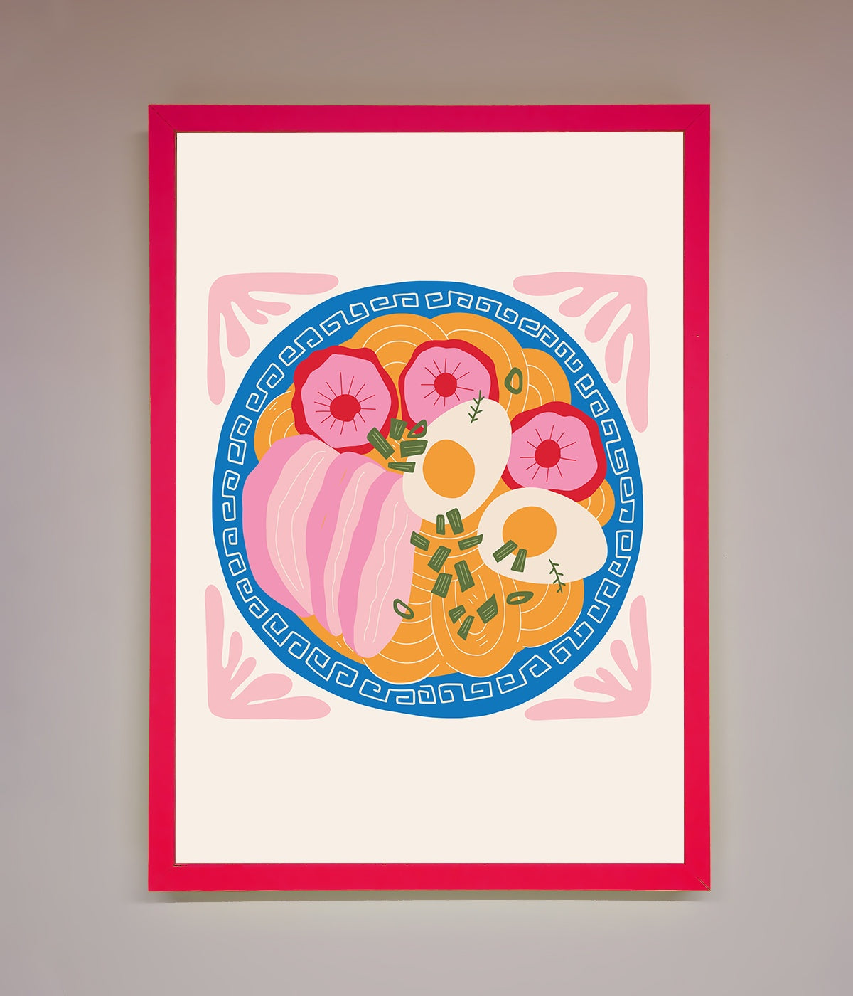 Greek Breakfast Framed Poster print