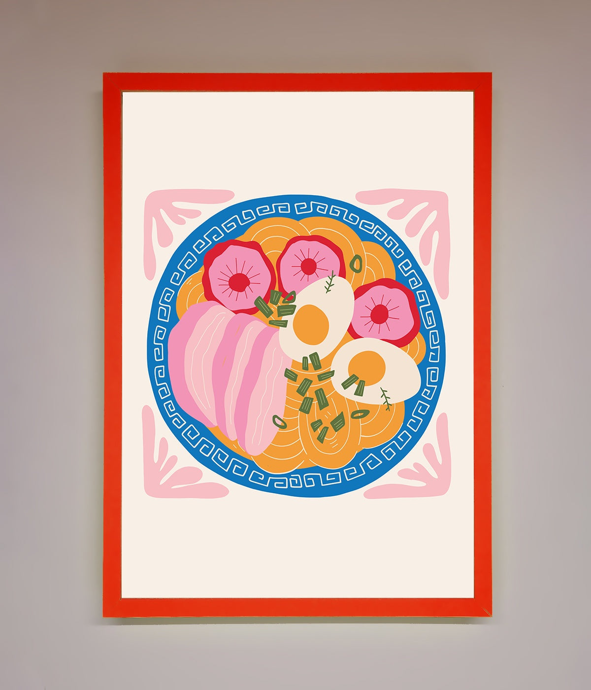 Greek Breakfast Framed Poster print