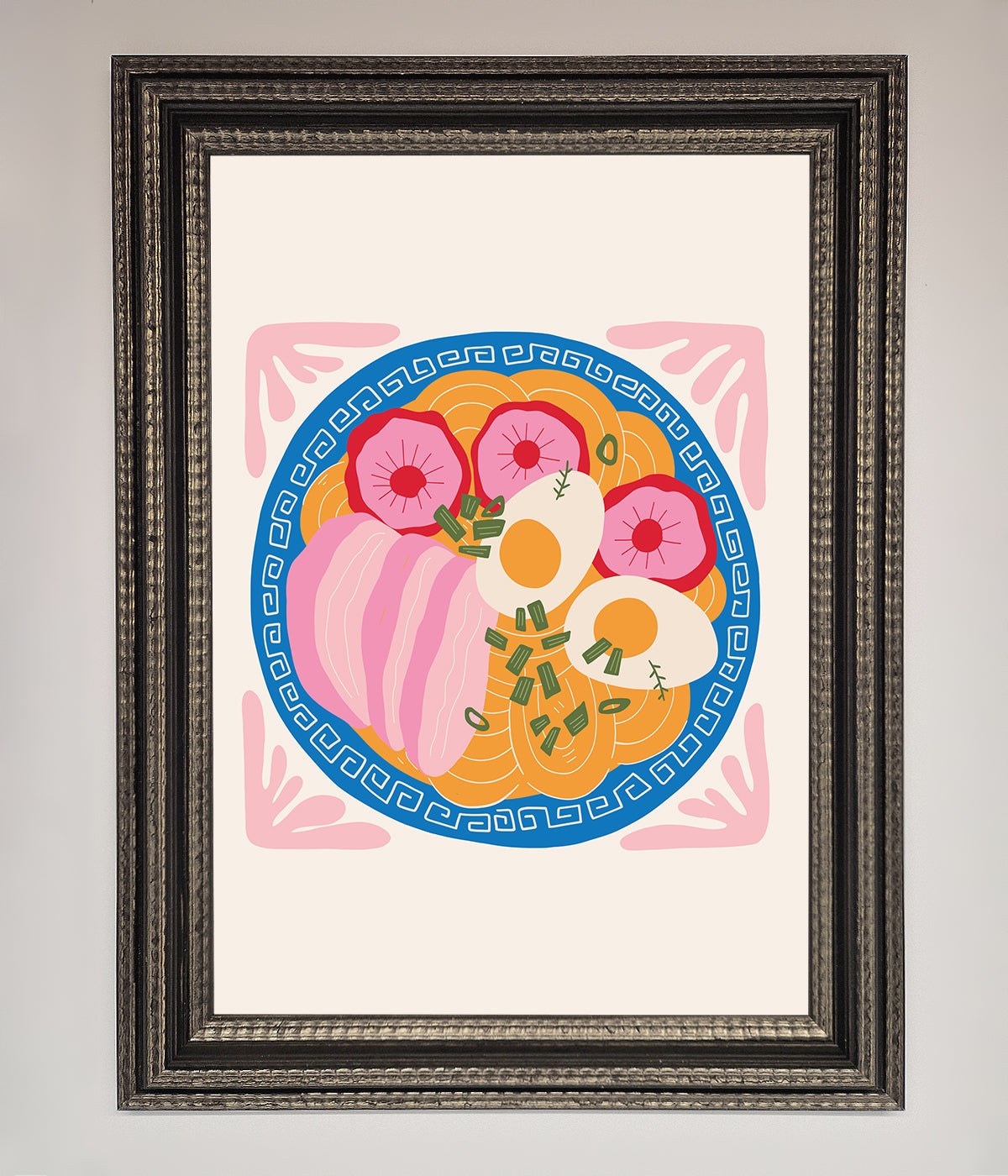 Greek Breakfast Framed Poster print