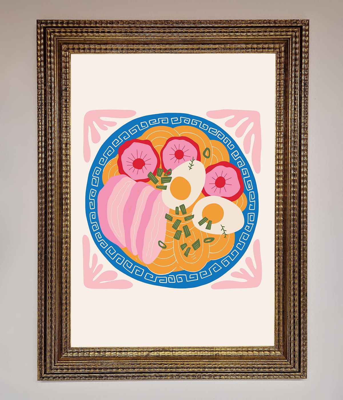 Greek Breakfast Framed Poster print