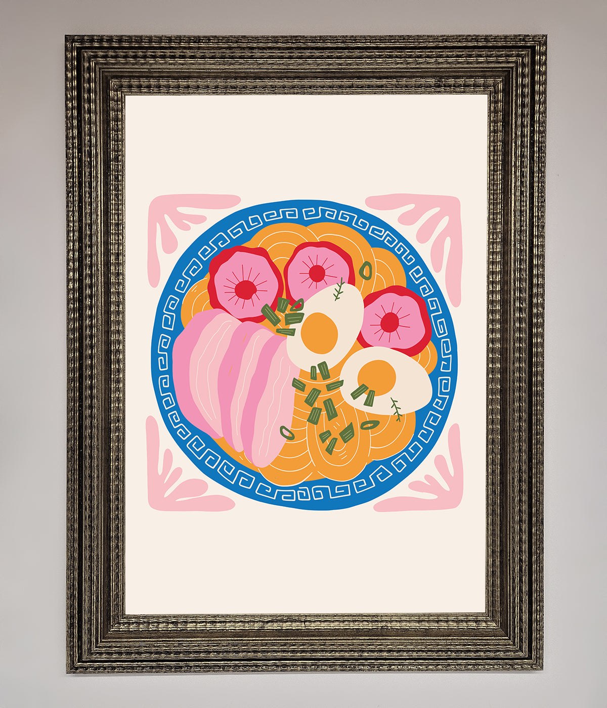 Greek Breakfast Framed Poster print