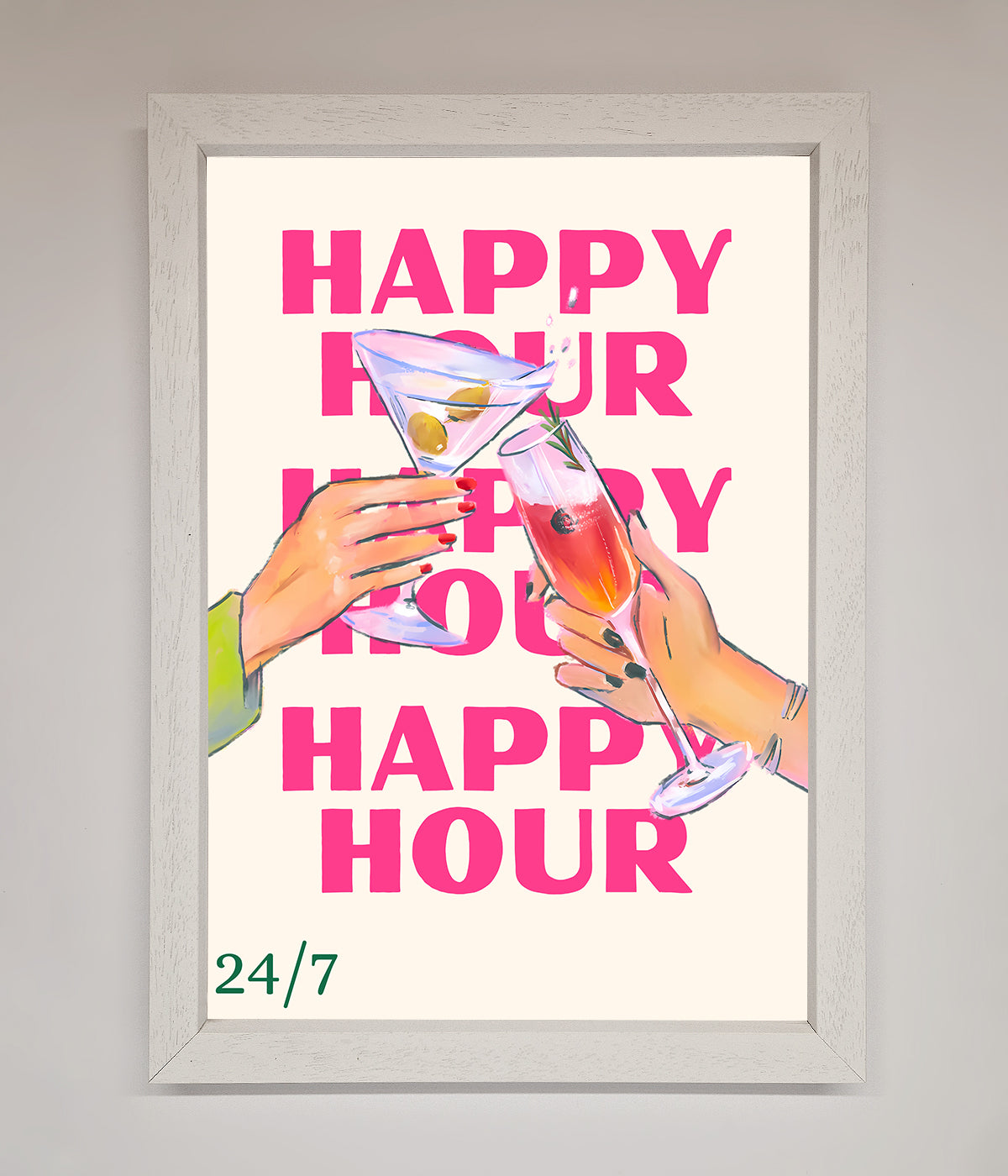 Happy Hour Framed Poster print