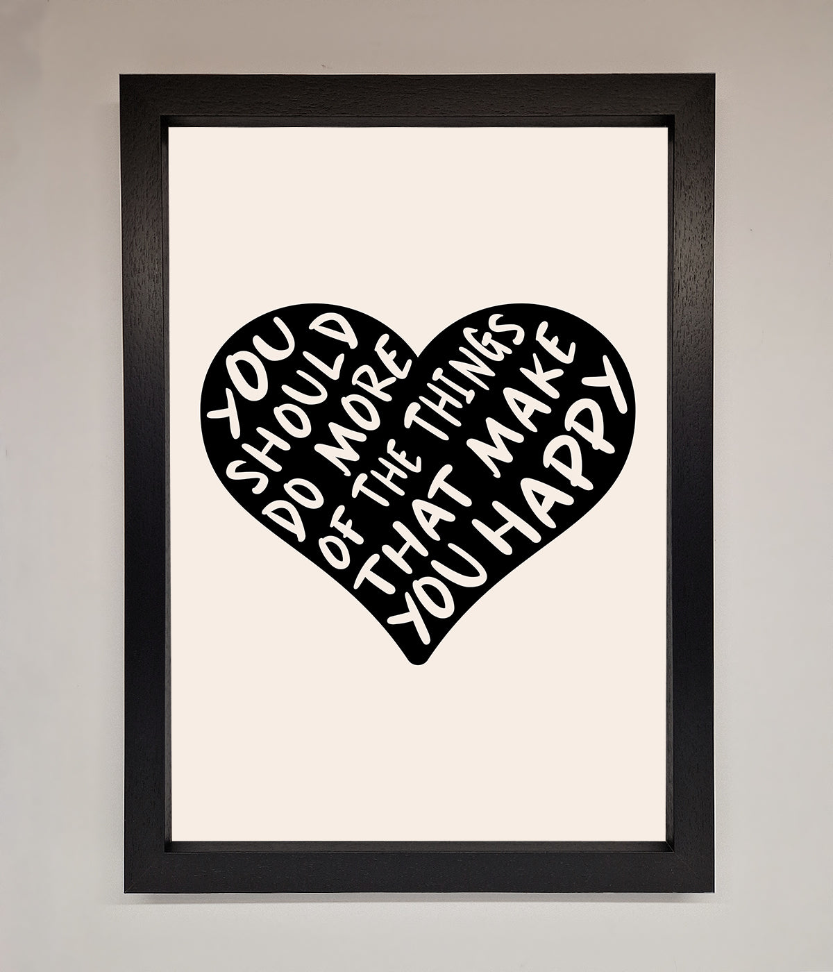 Happy Heart Framed Print print