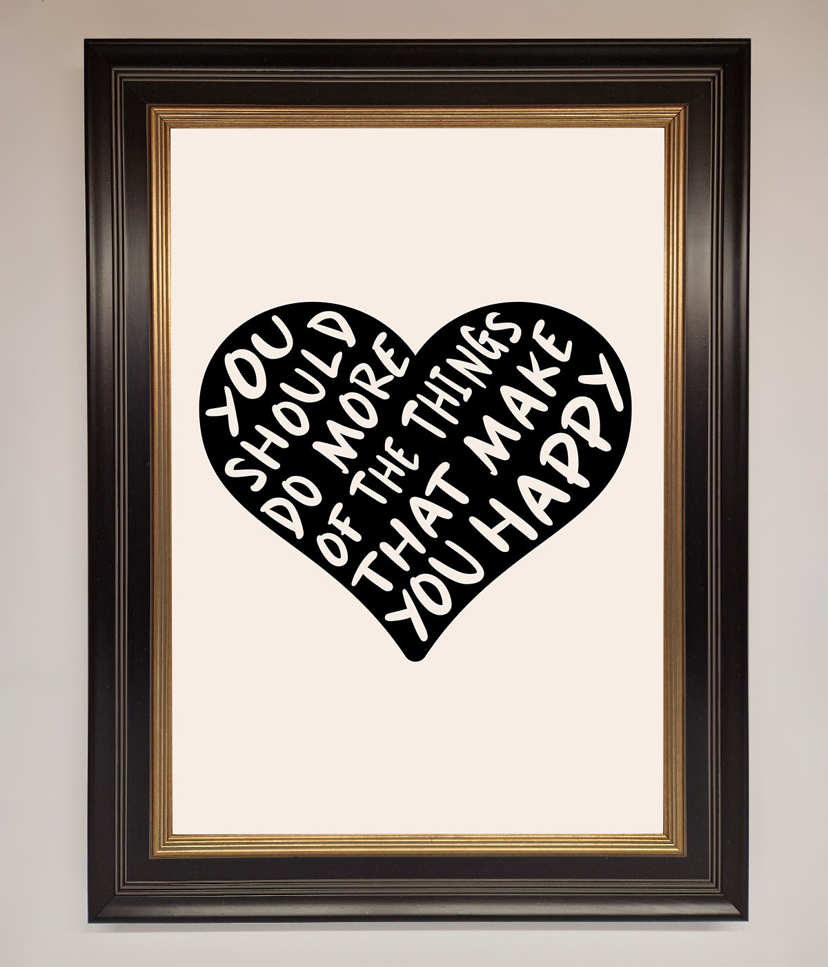 Happy Heart Framed Print print