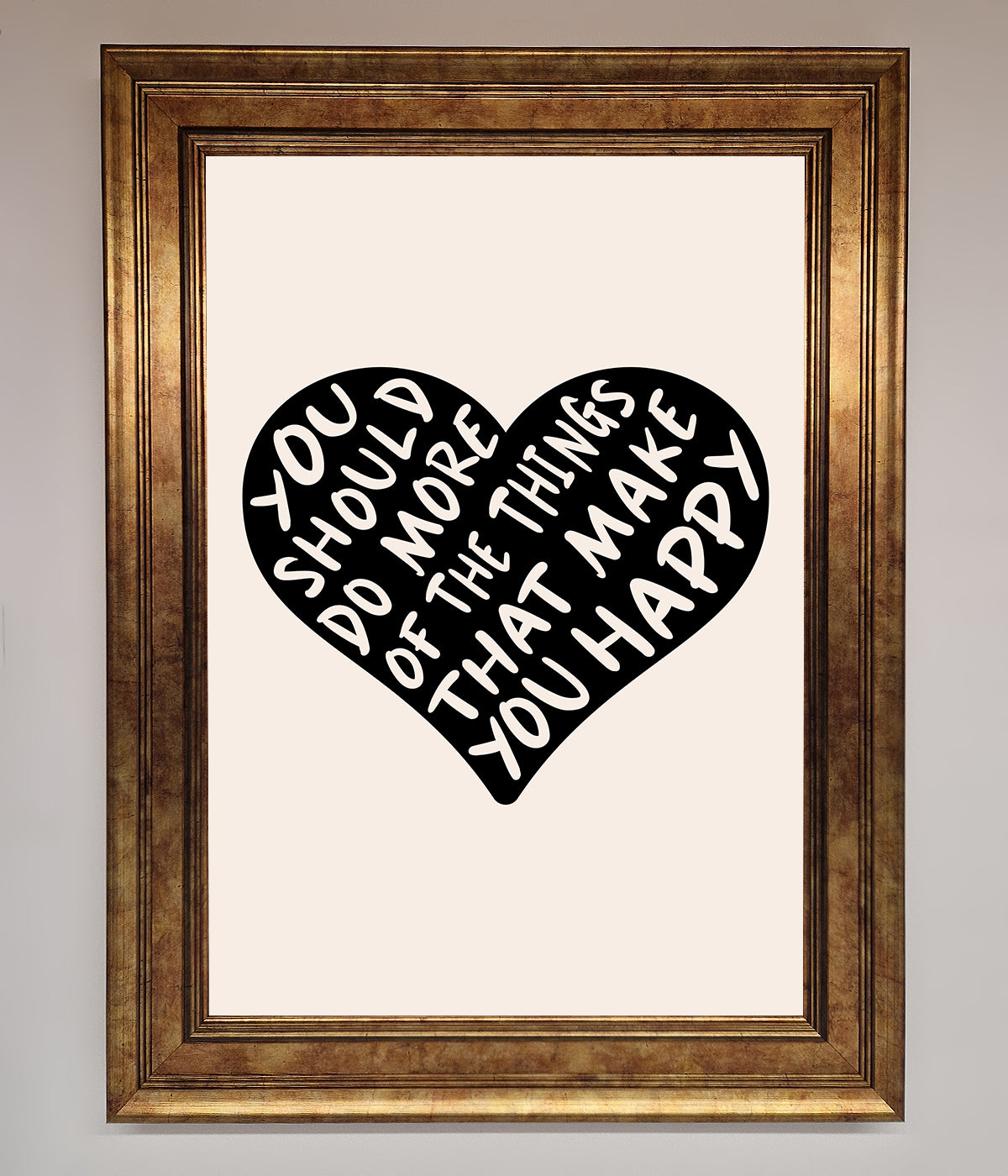 Happy Heart Framed Print print