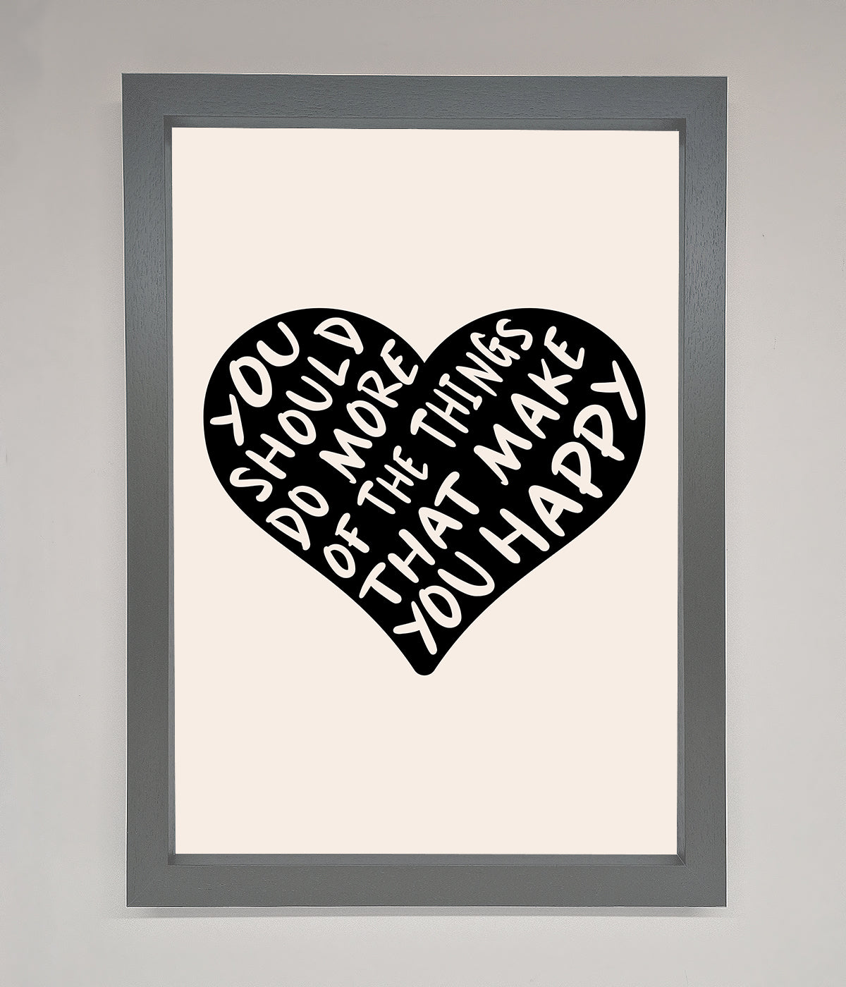 Happy Heart Framed Print print