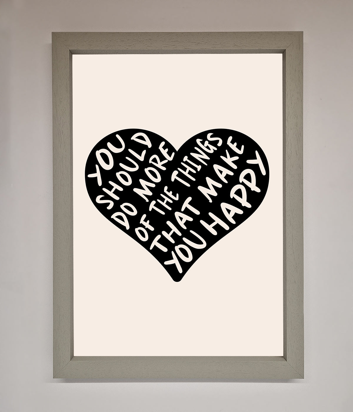 Happy Heart Framed Print print