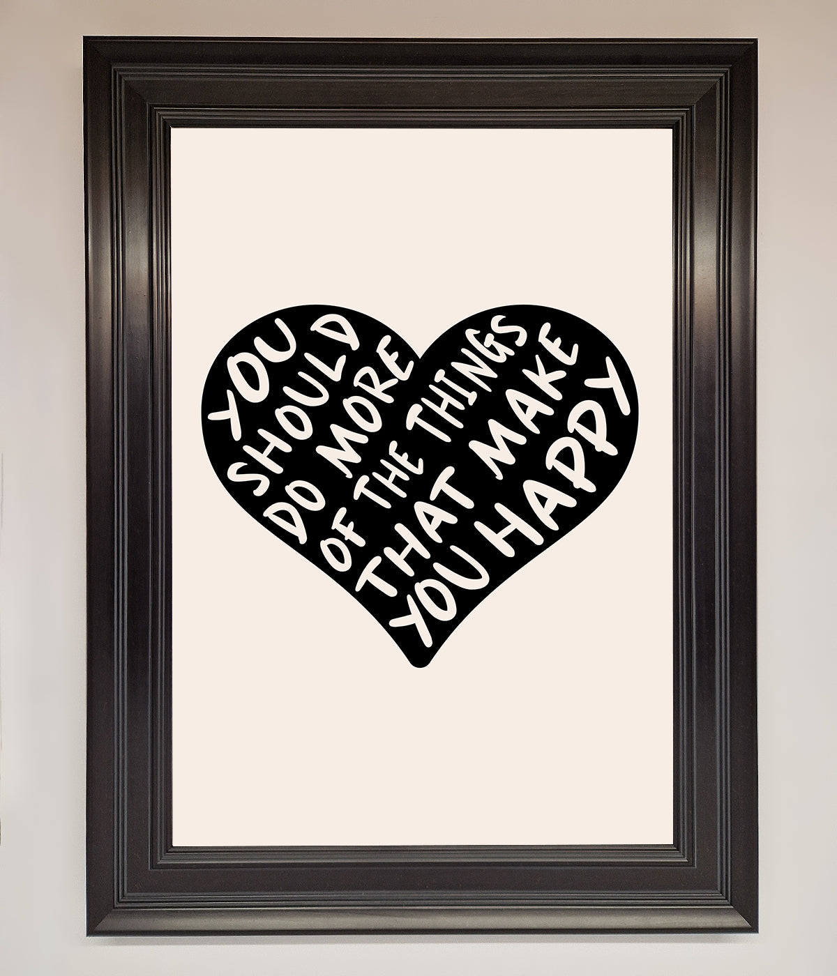 Happy Heart Framed Print print