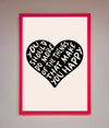 Happy Heart Framed Print print