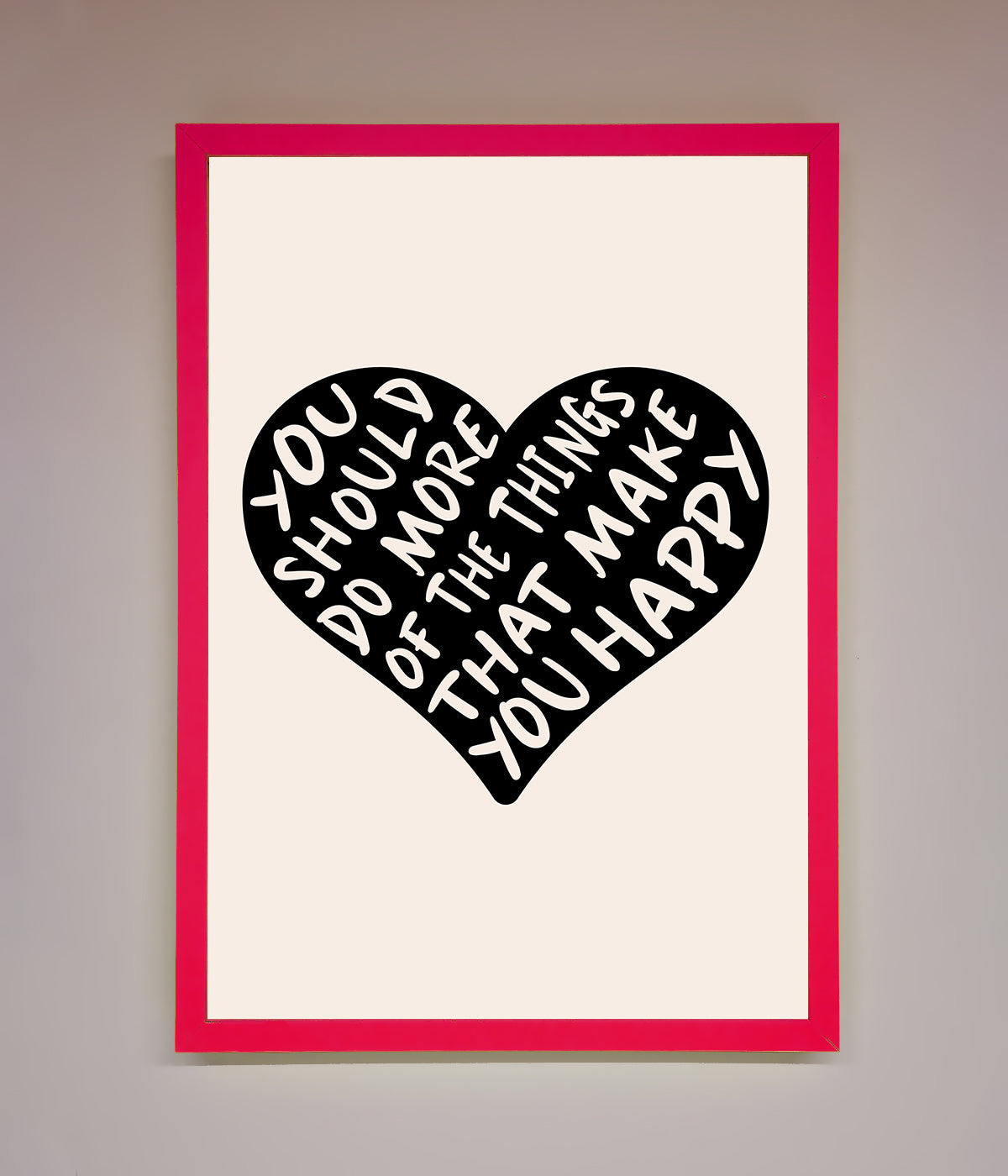 Happy Heart Framed Print print