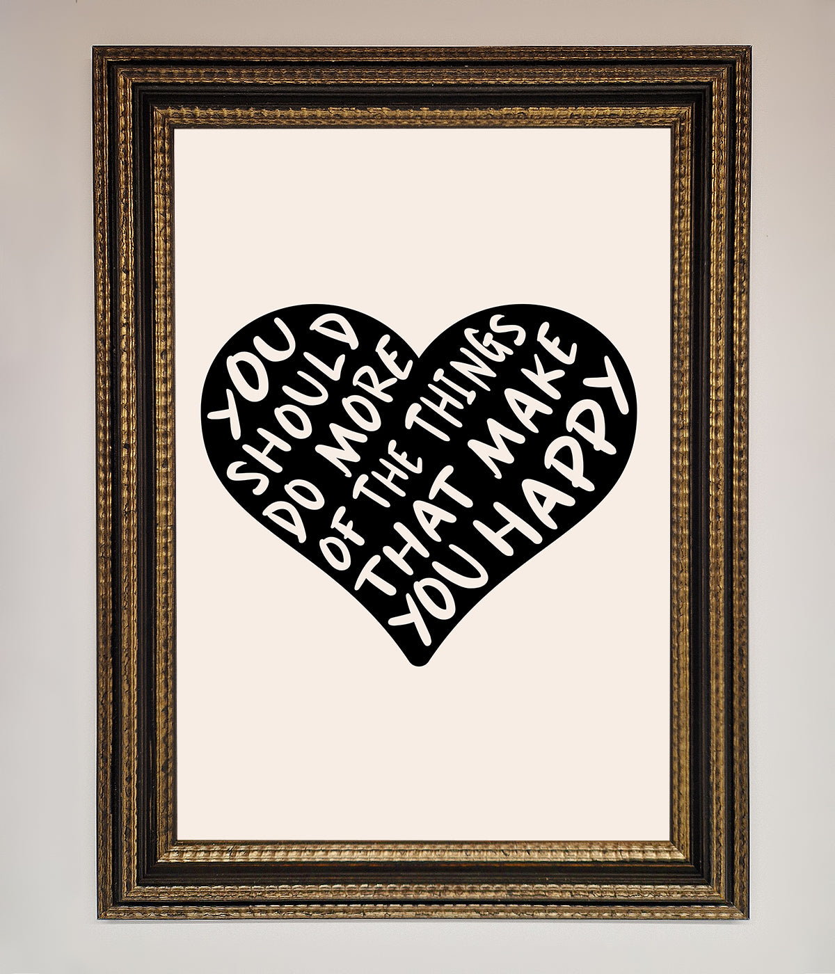 Happy Heart Framed Print print