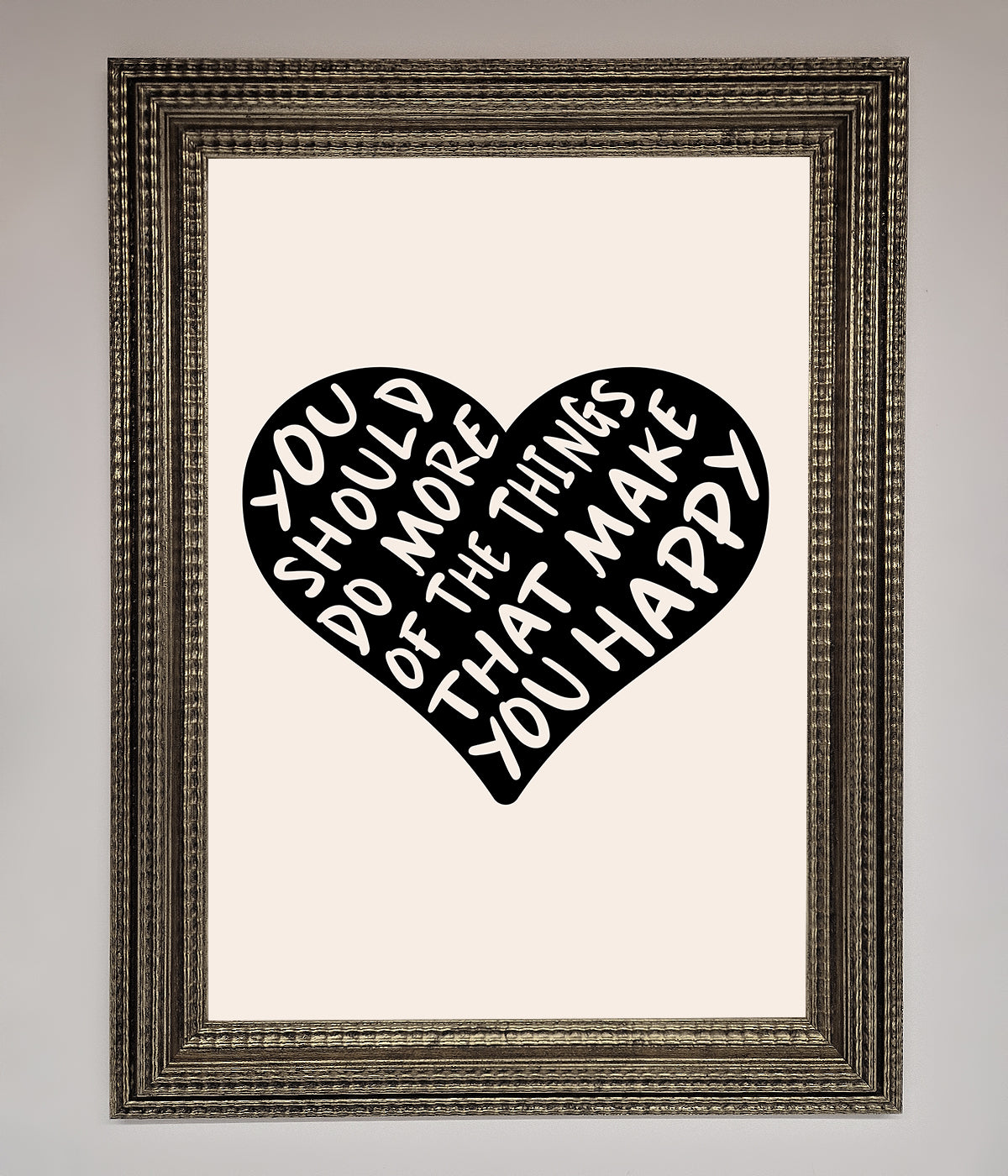 Happy Heart Framed Print print