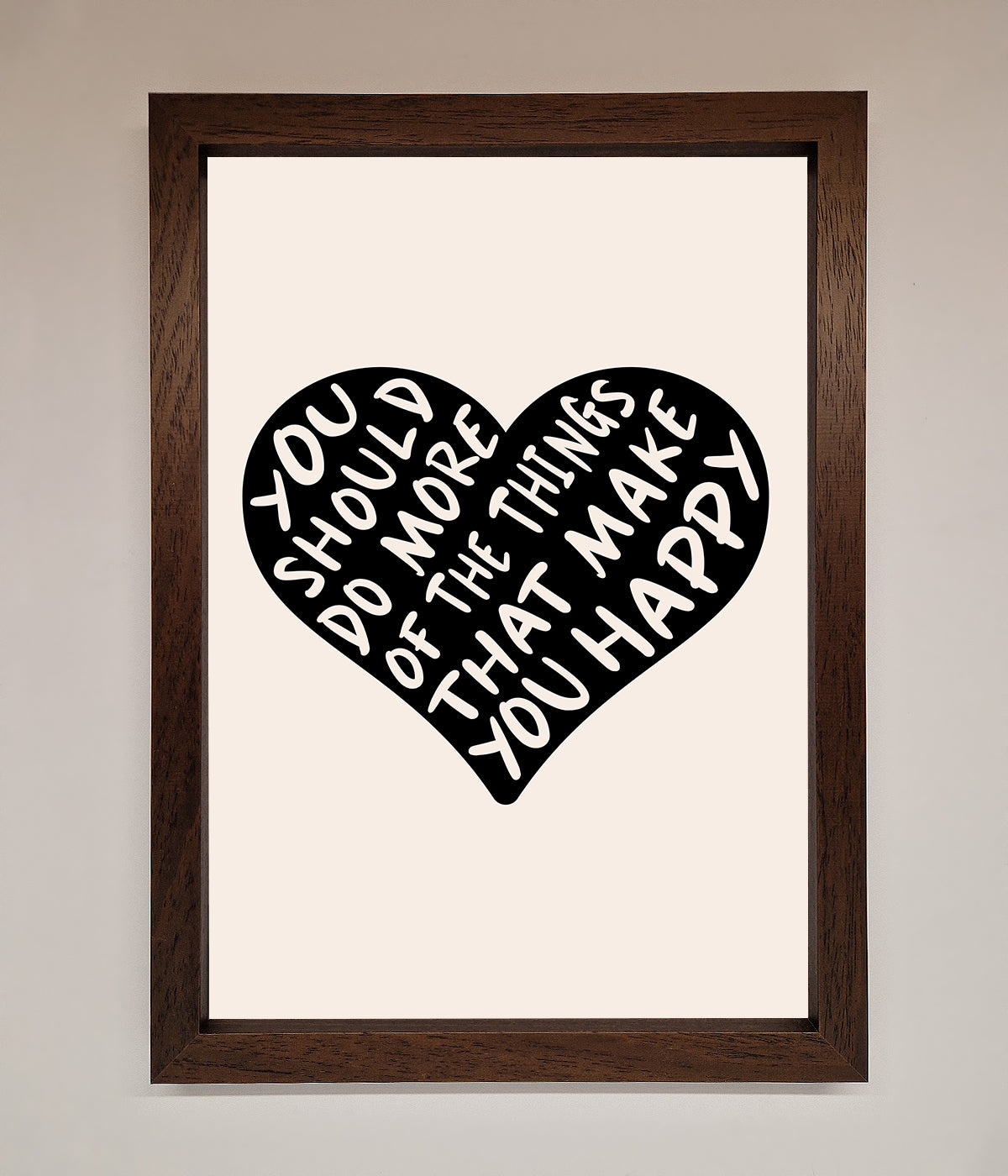 Happy Heart Framed Print print