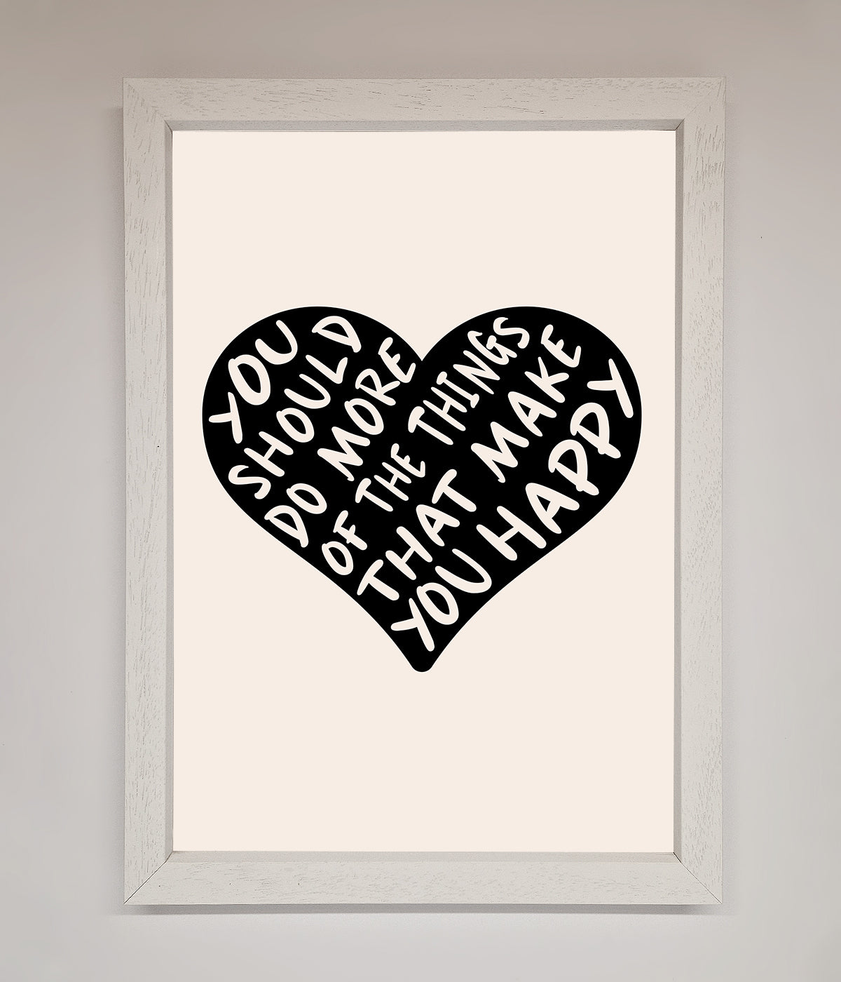 Happy Heart Framed Print print