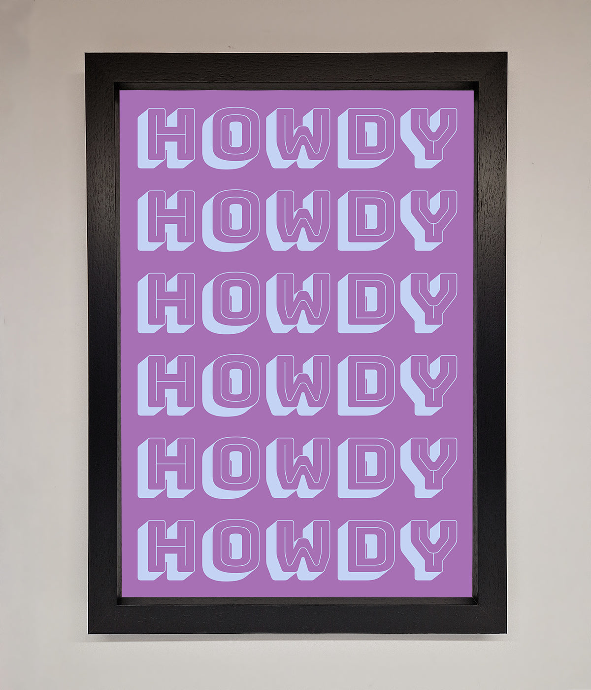 Howdy Howdy Framed Poster print