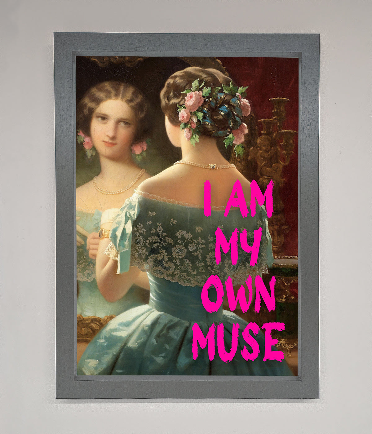 I Am My Muse Framed Print print