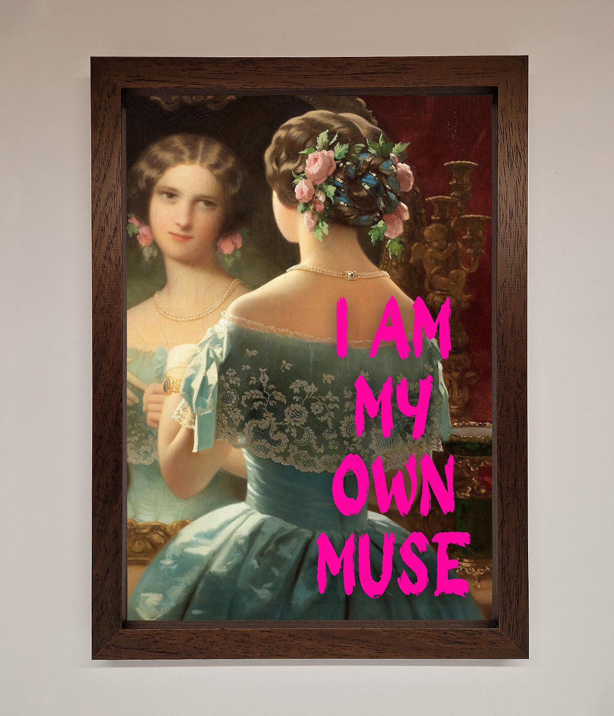 I Am My Muse Framed Print print