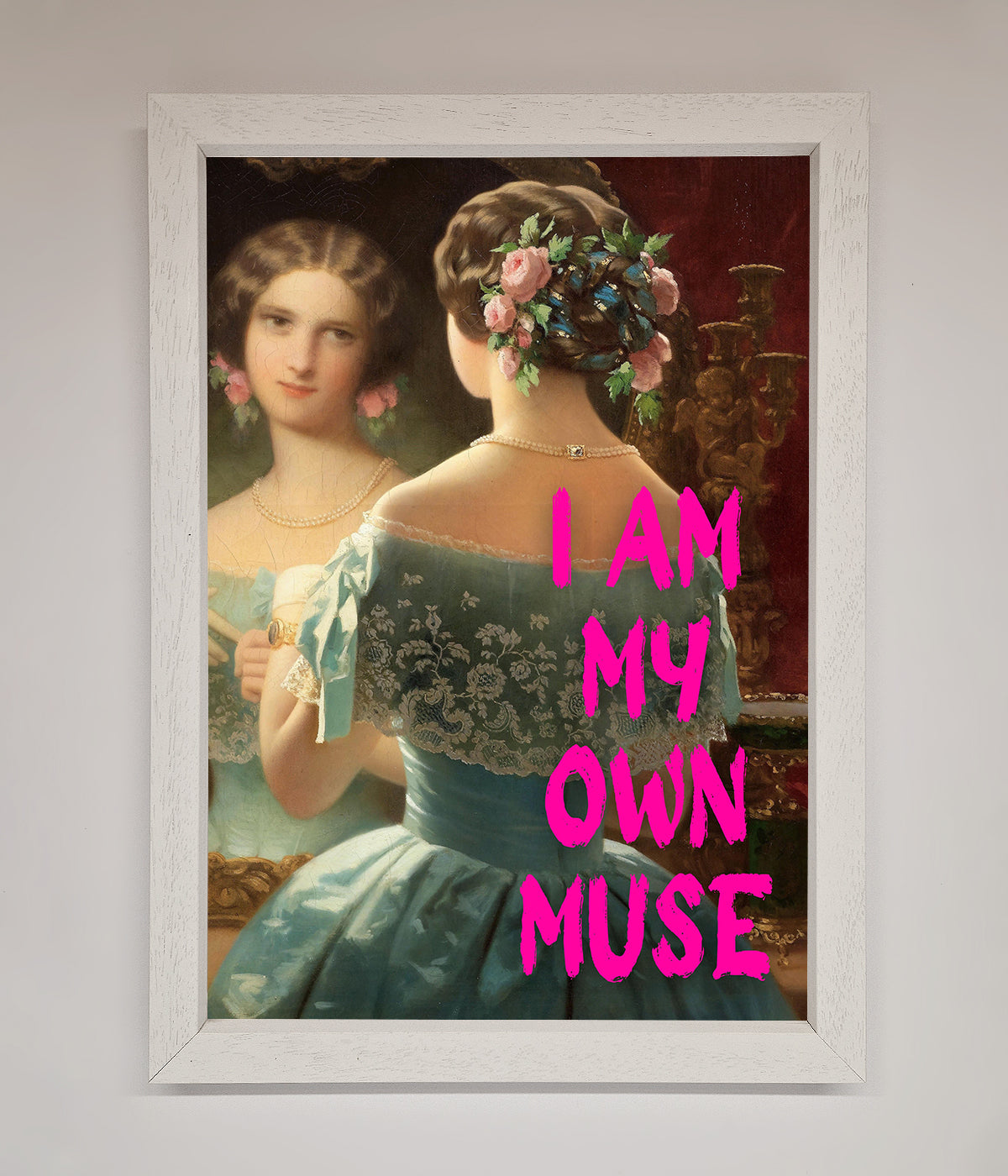 I Am My Muse Framed Print print