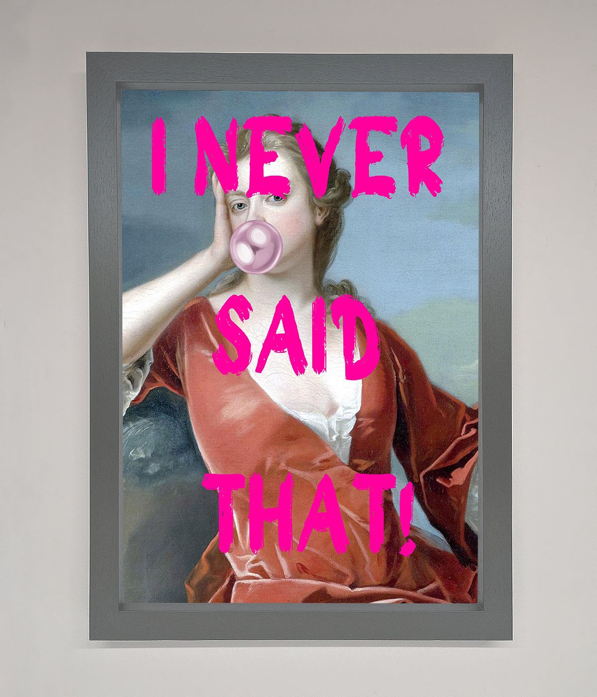 I Never Said That Framed Print print