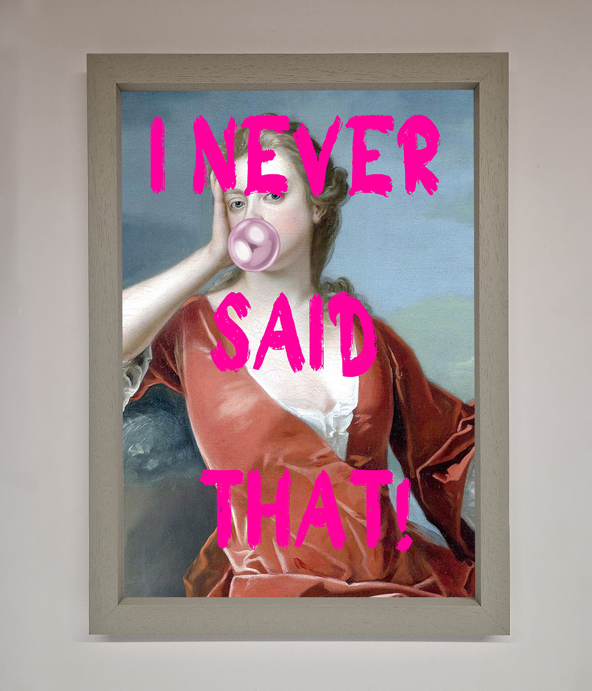 I Never Said That Framed Print print