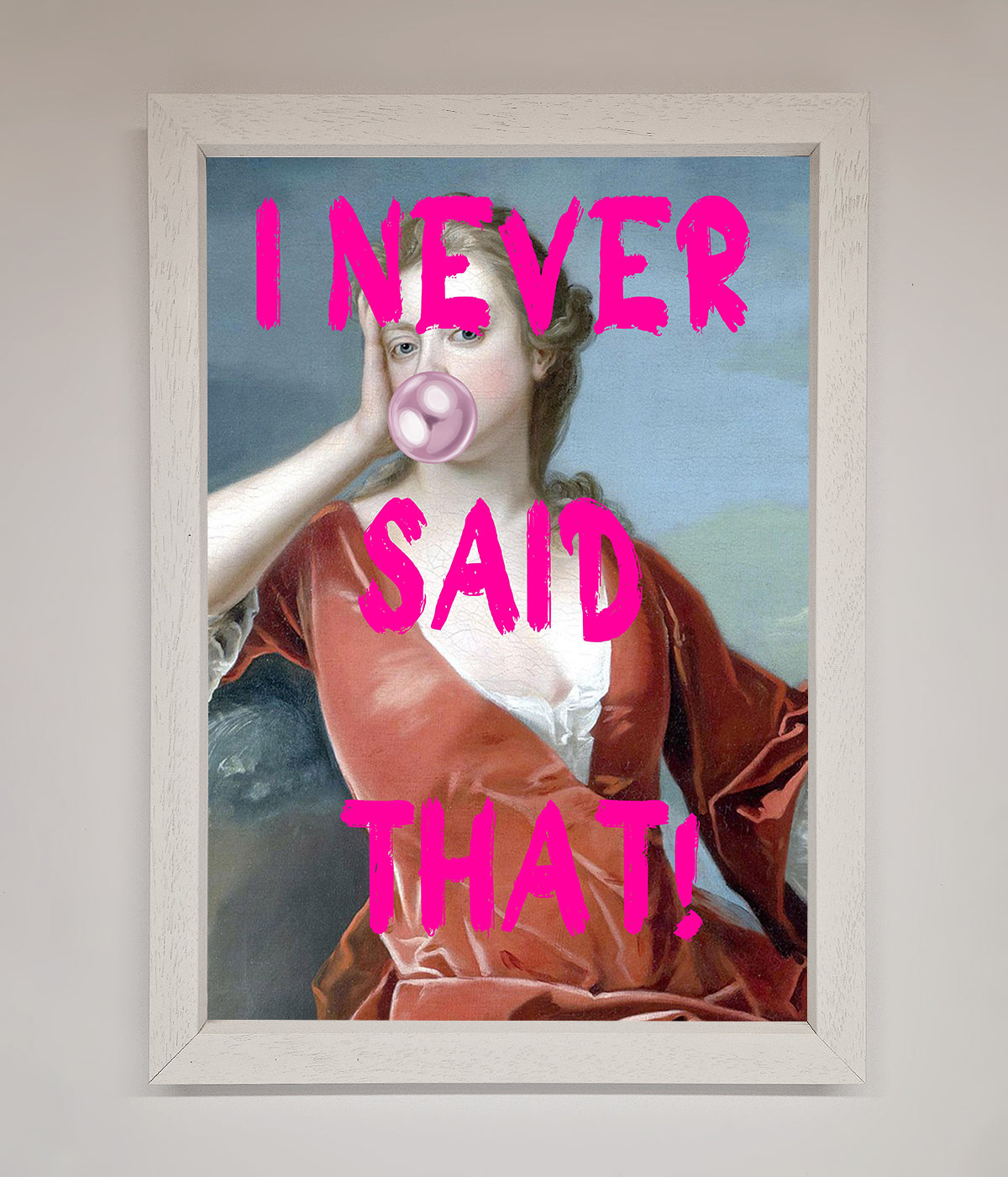 I Never Said That Framed Print print