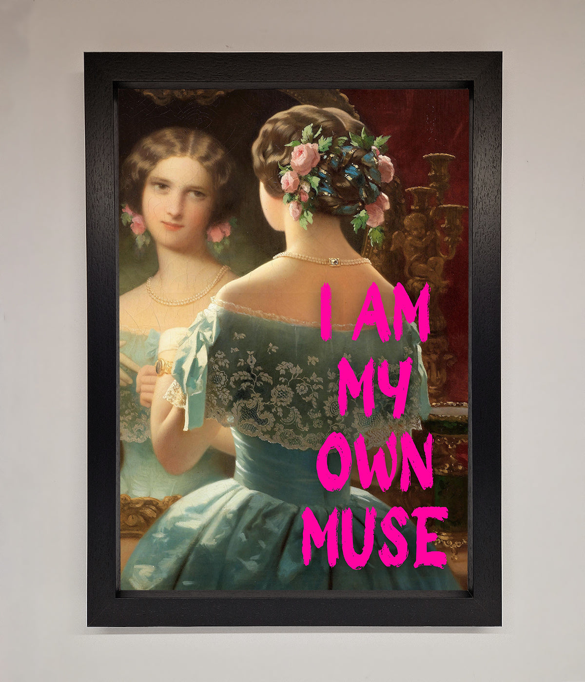 I Am My Own Muse Framed Print print