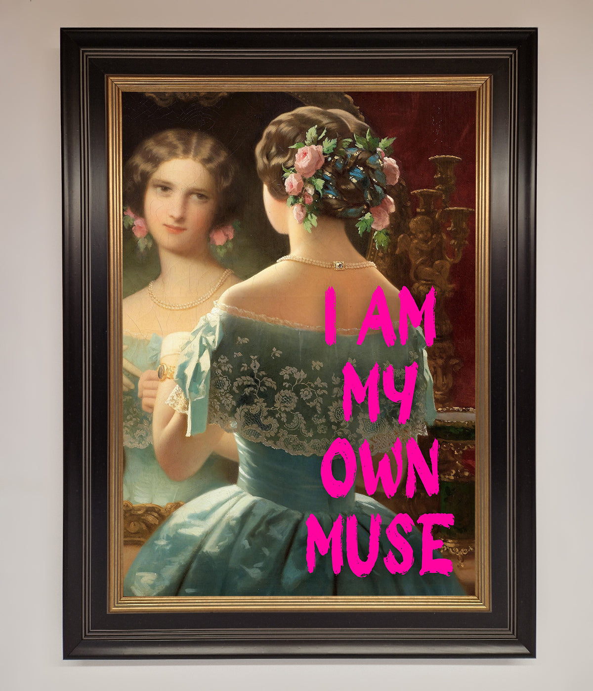 I Am My Own Muse Framed Print print