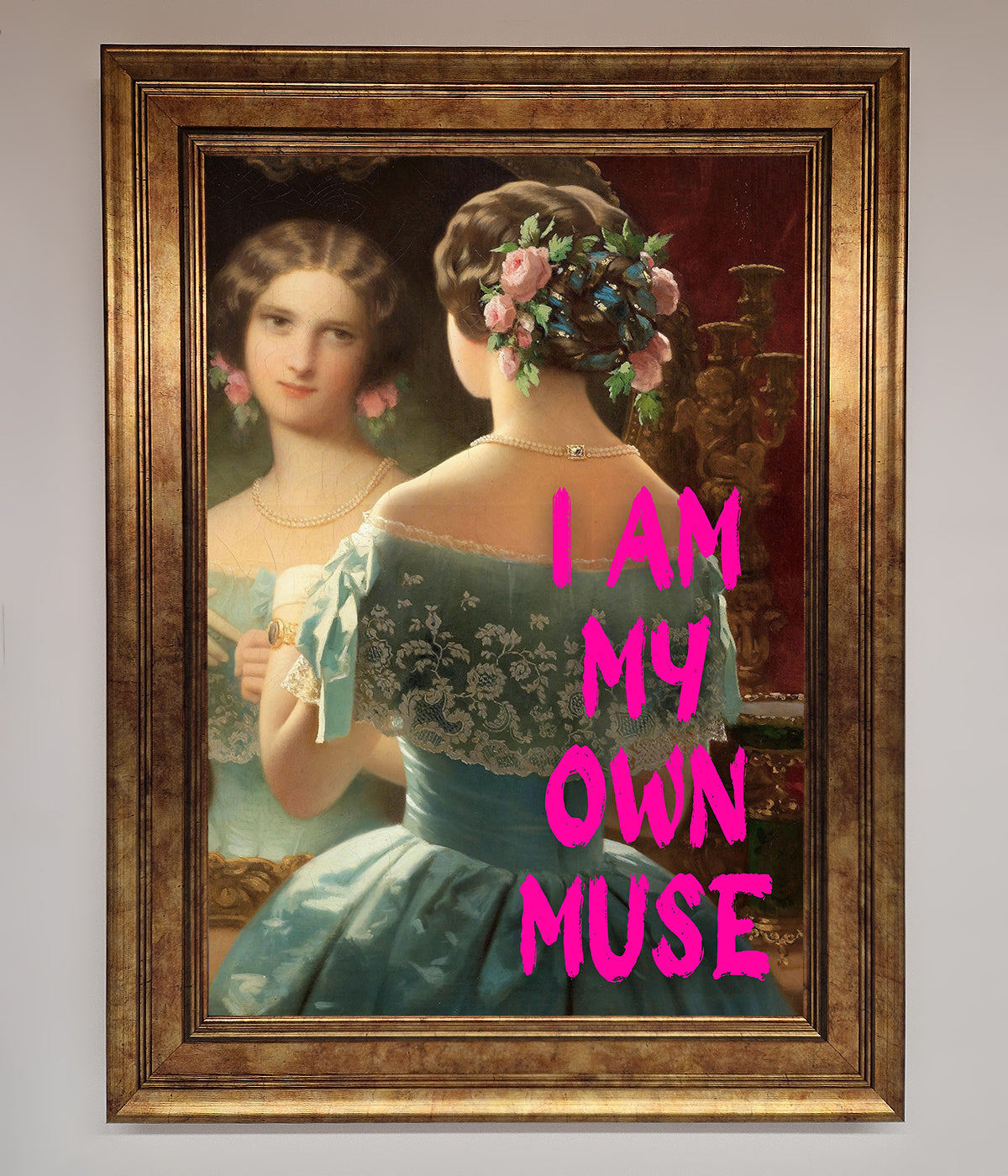 I Am My Own Muse Framed Print print