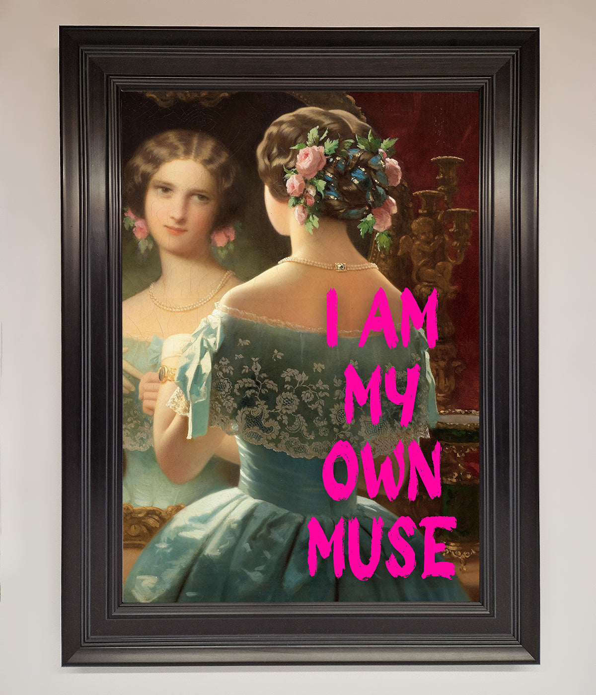 I Am My Own Muse Framed Print print