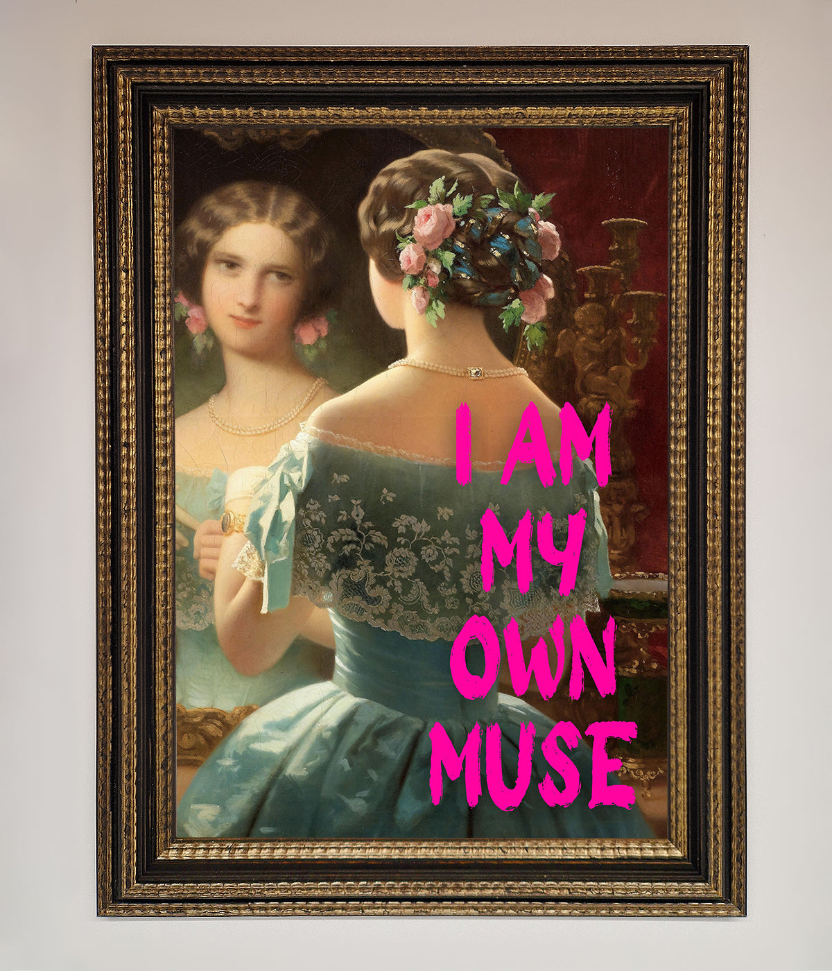 I Am My Own Muse Framed Print print