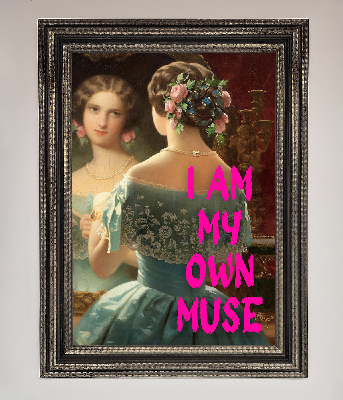 I Am My Own Muse Framed Print print