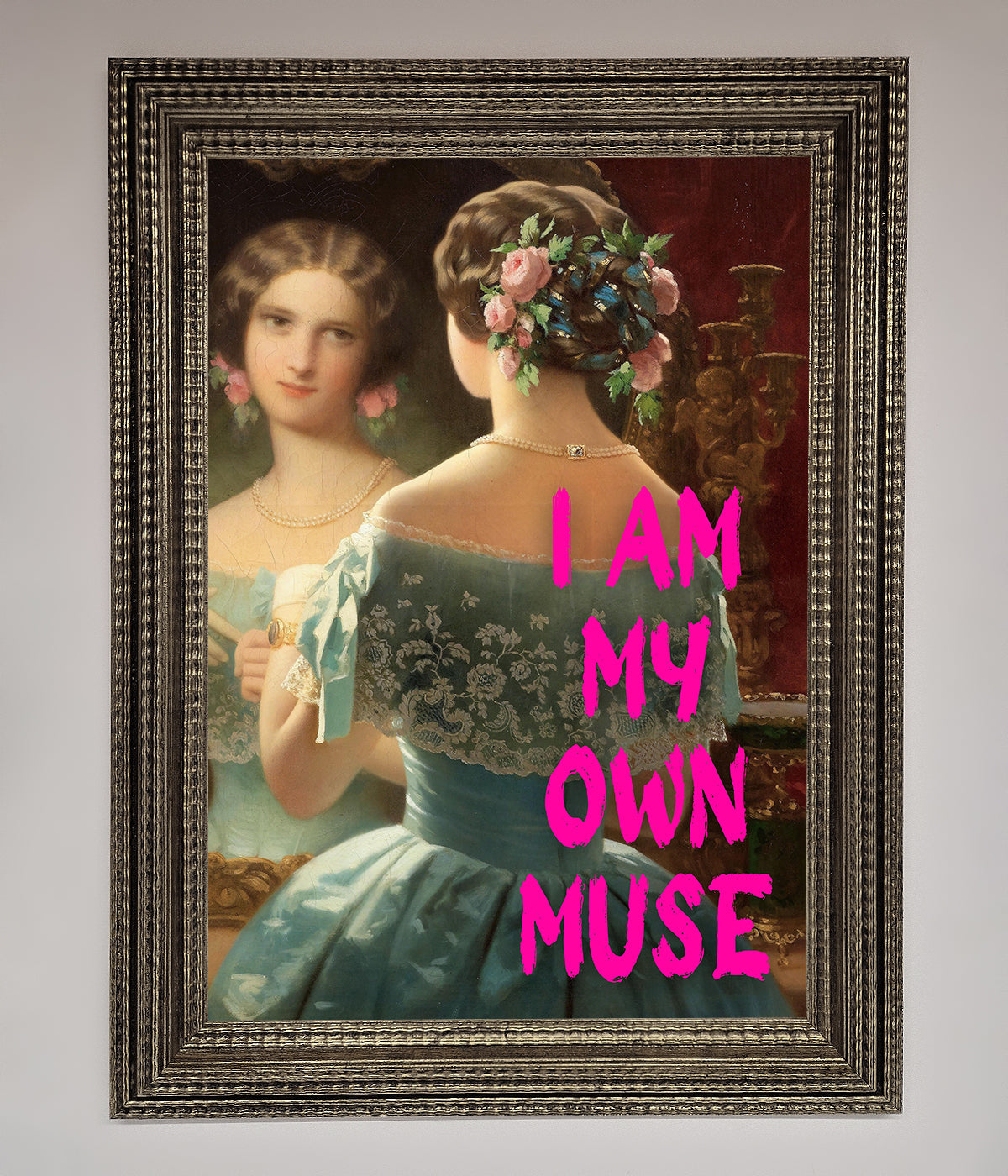 I Am My Own Muse Framed Print print