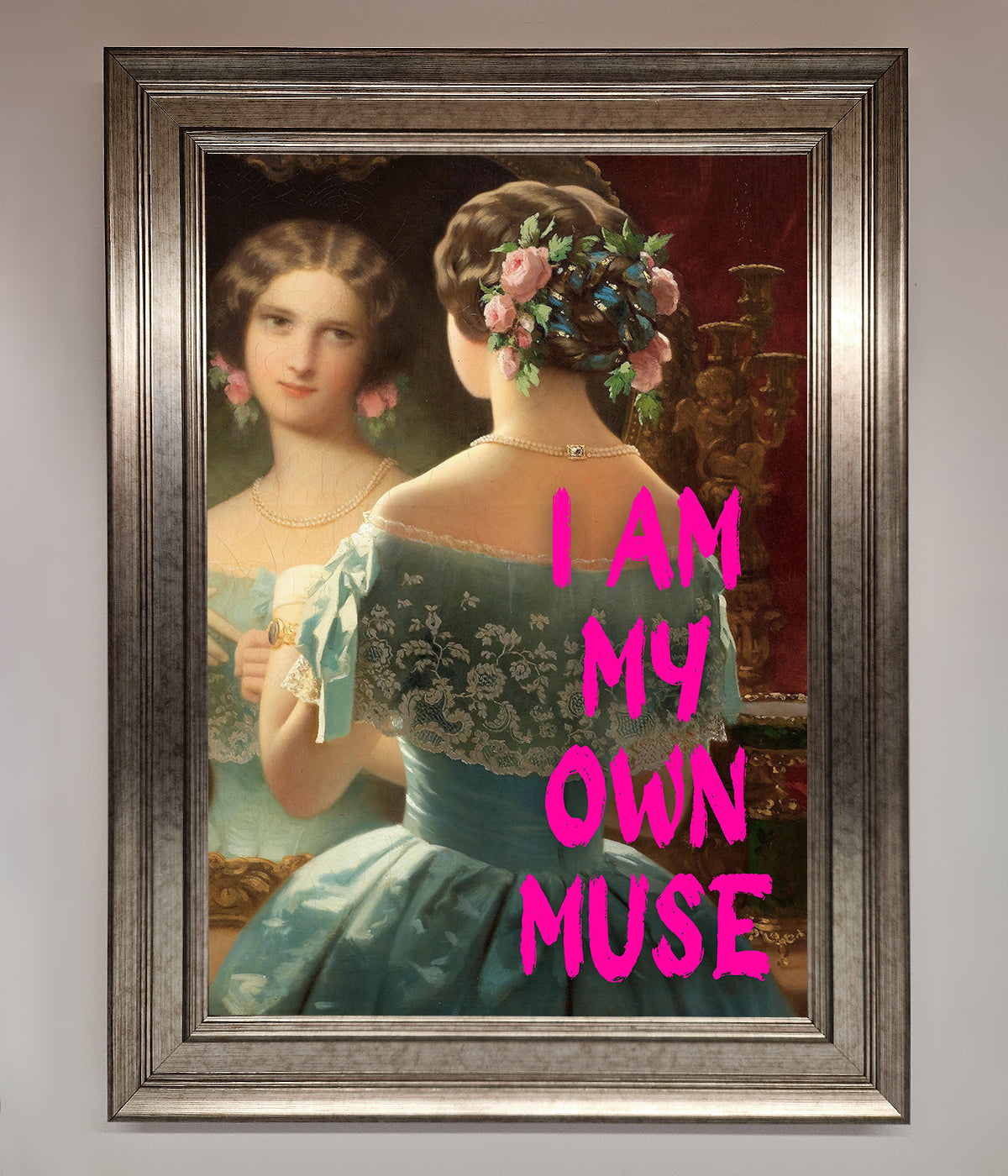 I Am My Own Muse Framed Print print