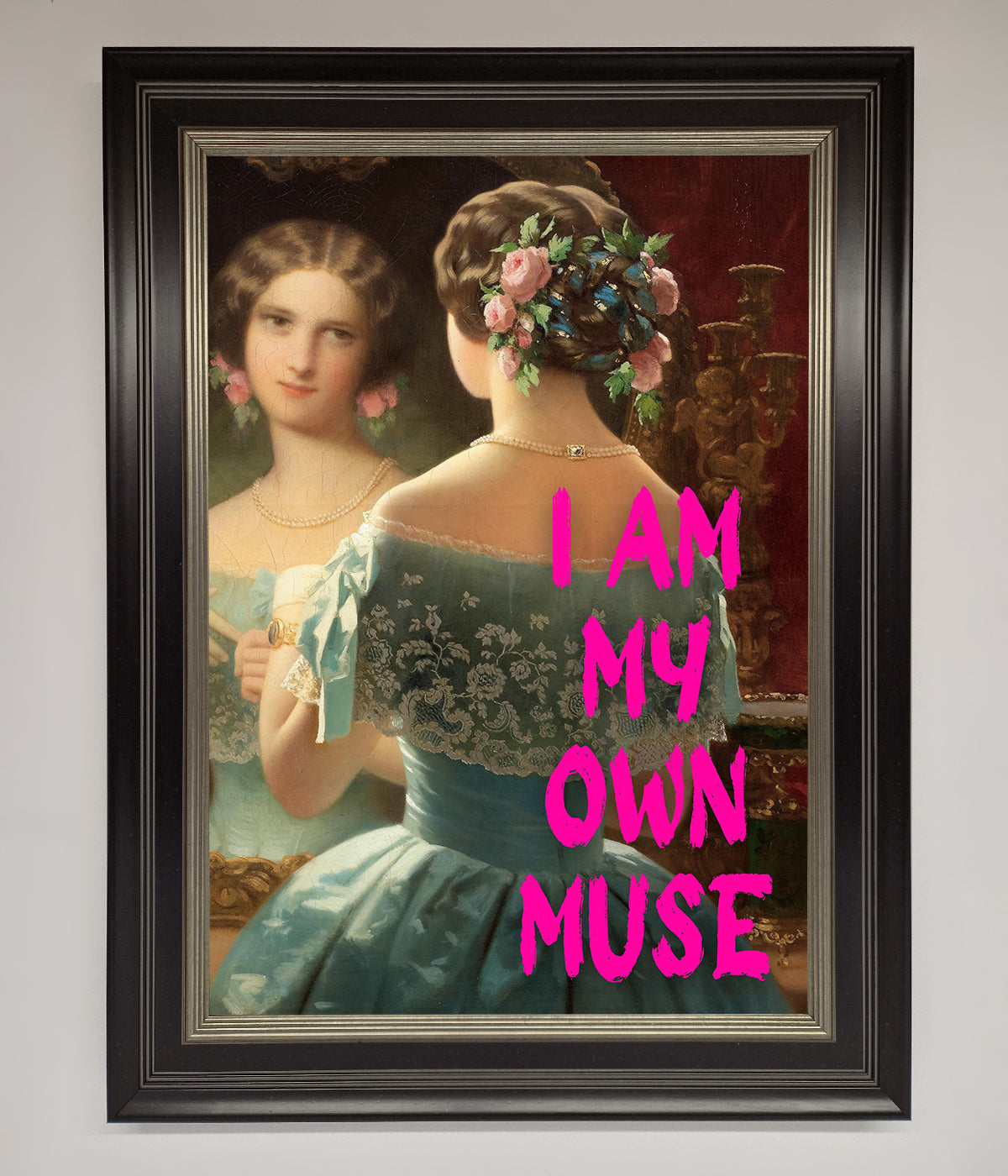 I Am My Muse Framed Print print