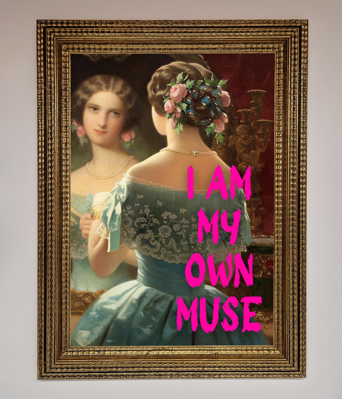 I Am My Muse Framed Print print