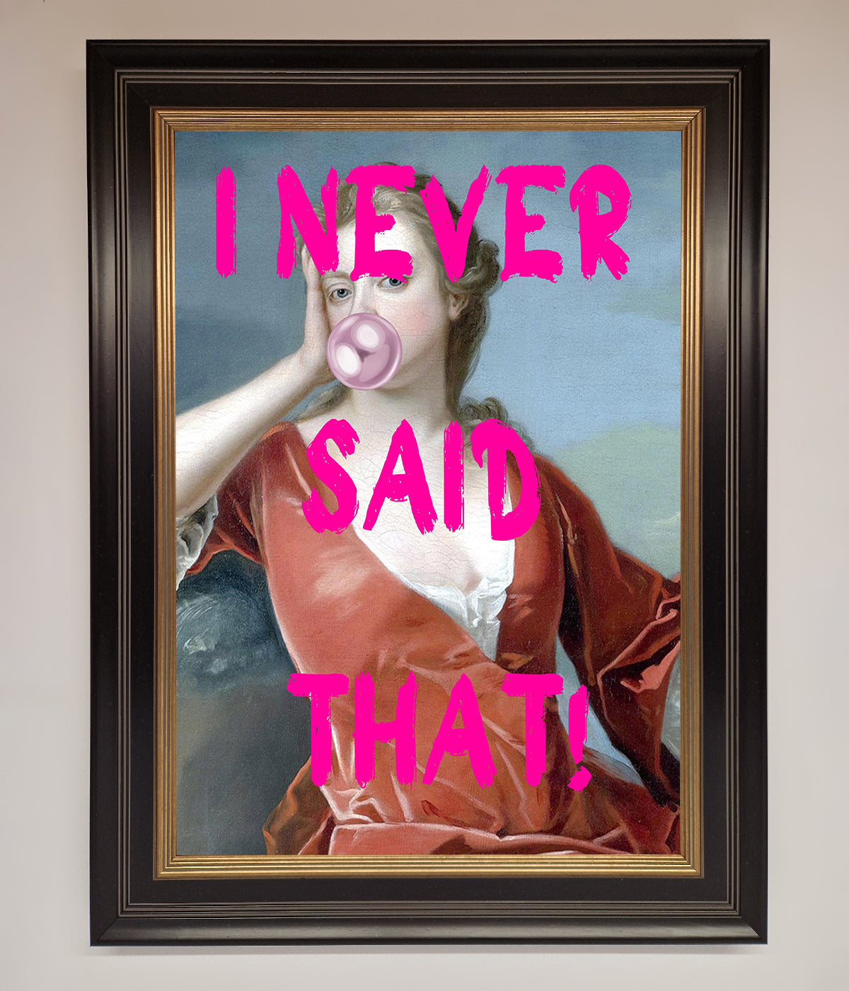 I Never Said That Framed Print print