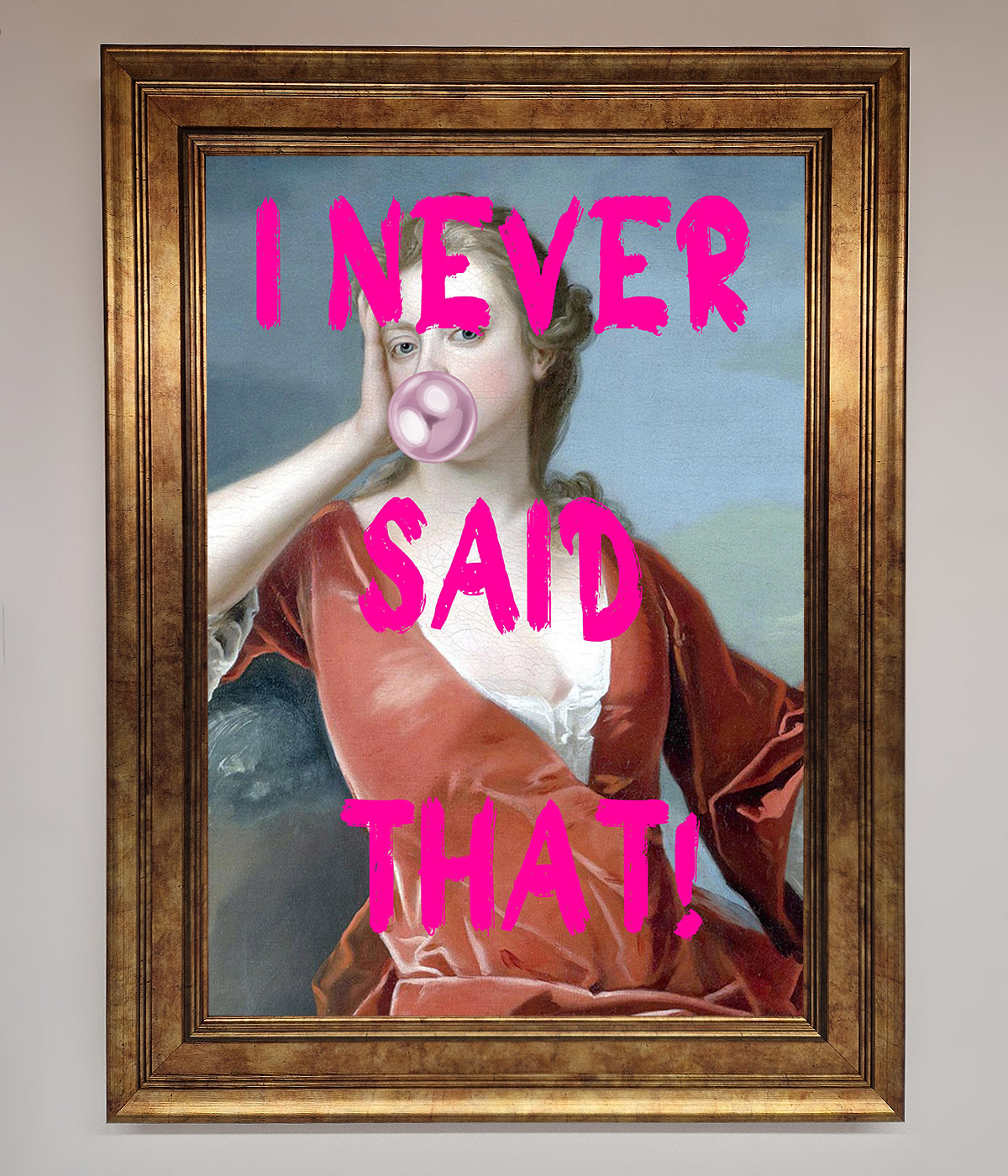 I Never Said That Framed Print print