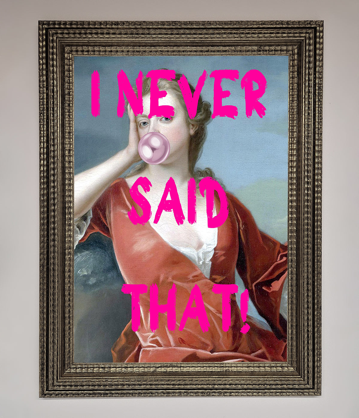 I Never Said That Framed Print print