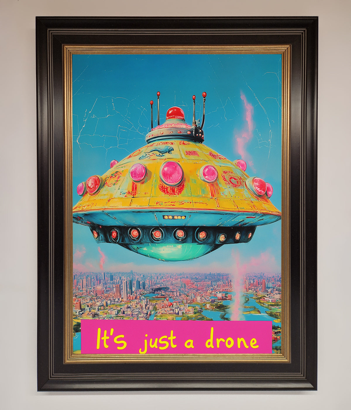 Its Just A Drone Framed Poster print