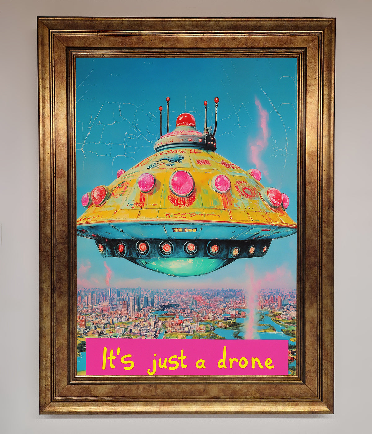 Its Just A Drone Framed Poster print