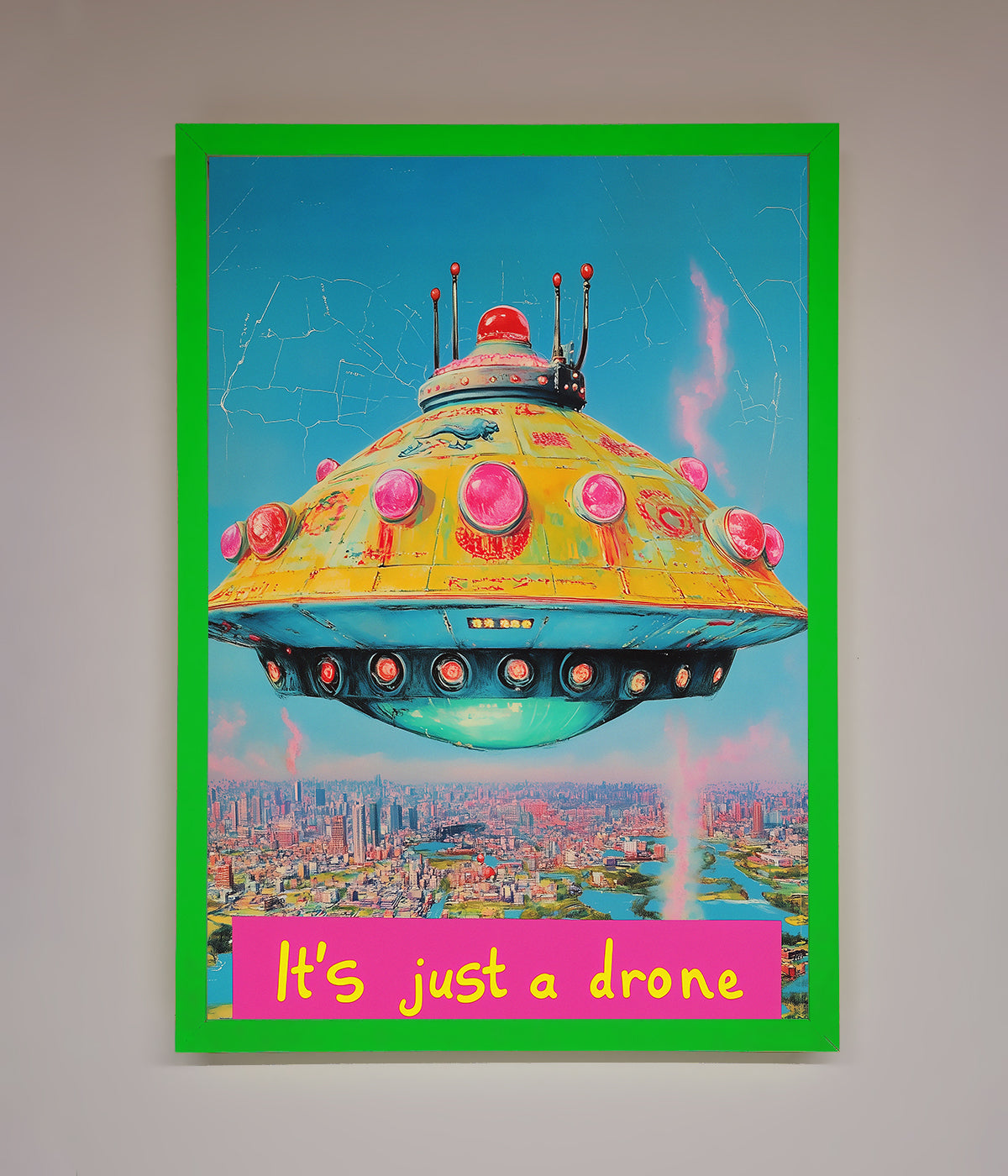 Its Just A Drone Framed Poster print