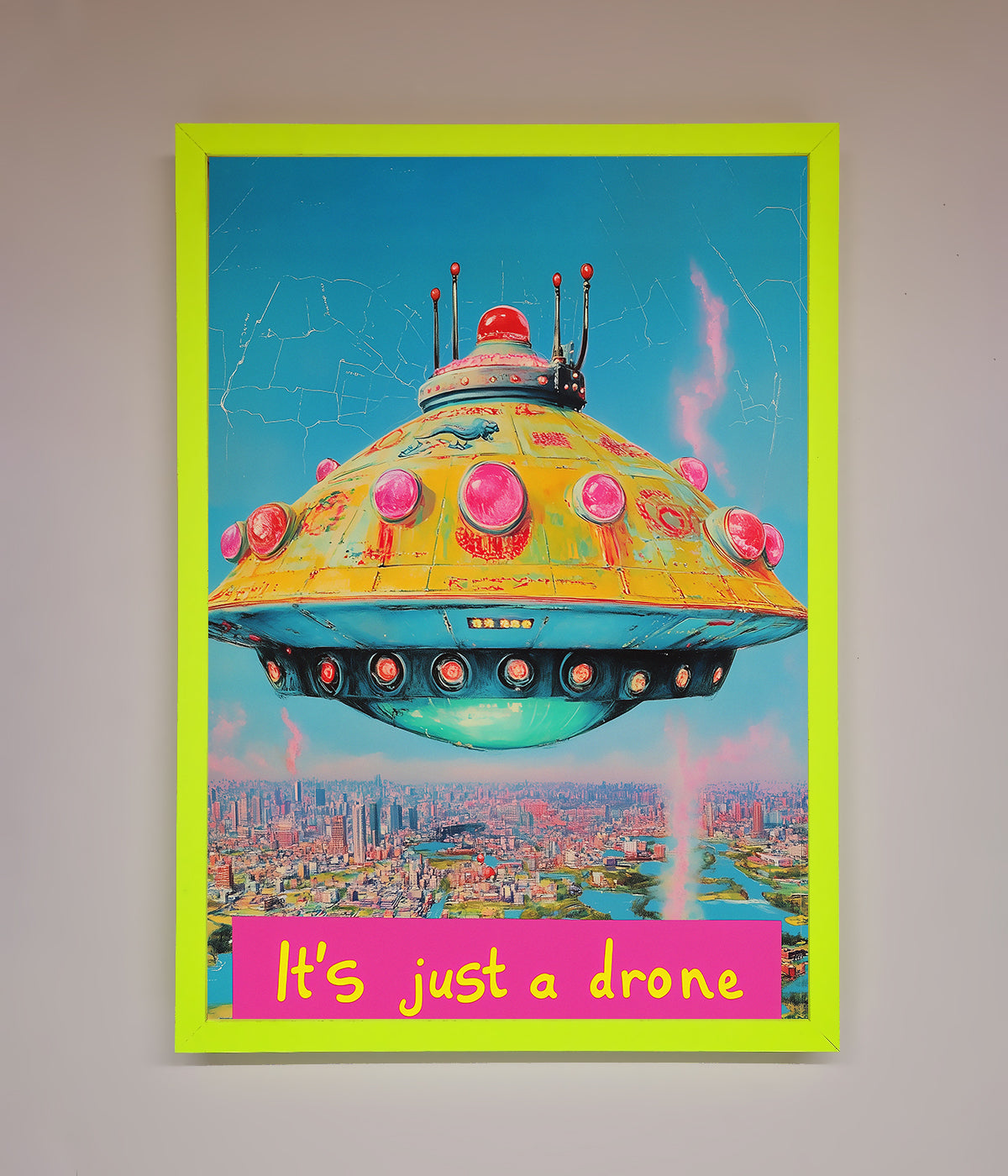 Its Just A Drone Framed Poster print