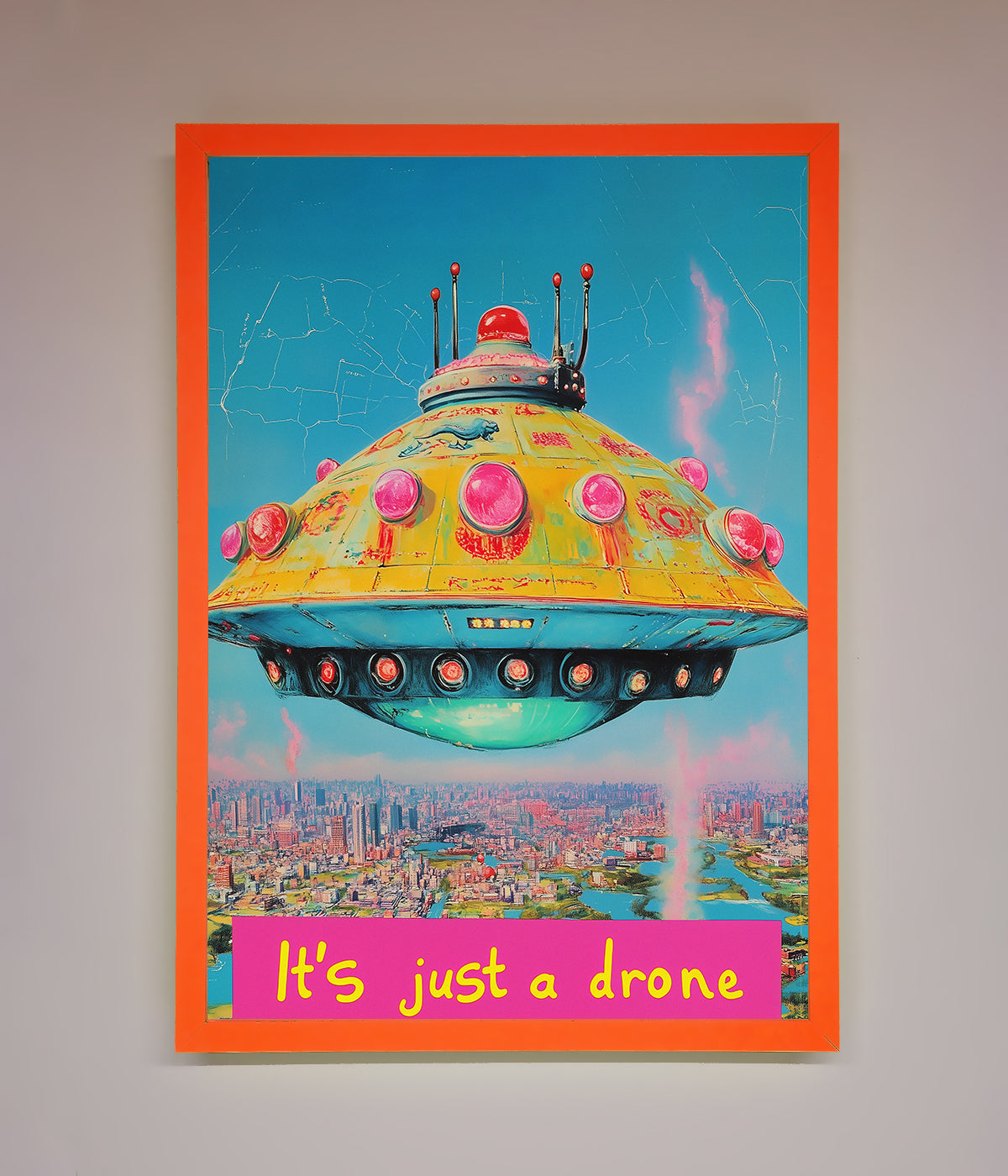 Its Just A Drone Framed Poster print