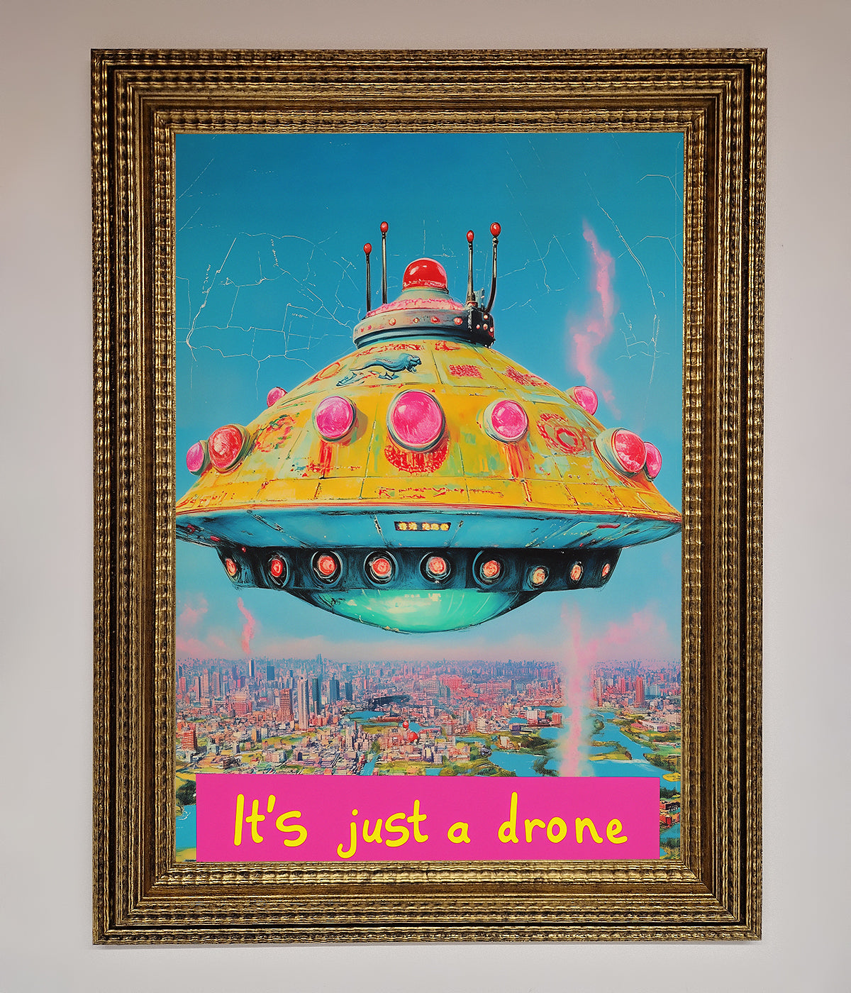 Its Just A Drone Framed Poster print