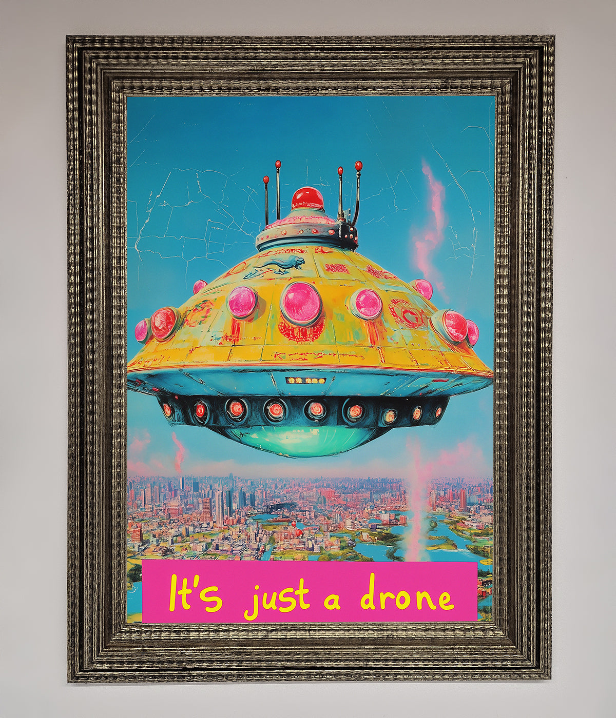 Its Just A Drone Framed Poster print