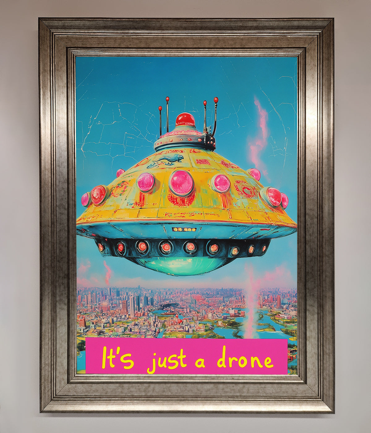 Its Just A Drone Framed Poster print