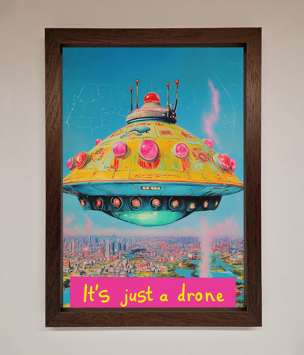 Its Just A Drone Framed Poster print