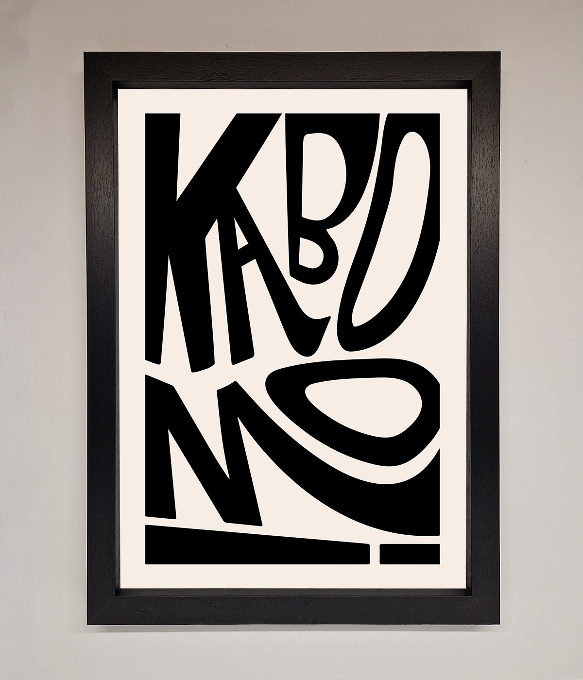 Kaboom Framed Print print